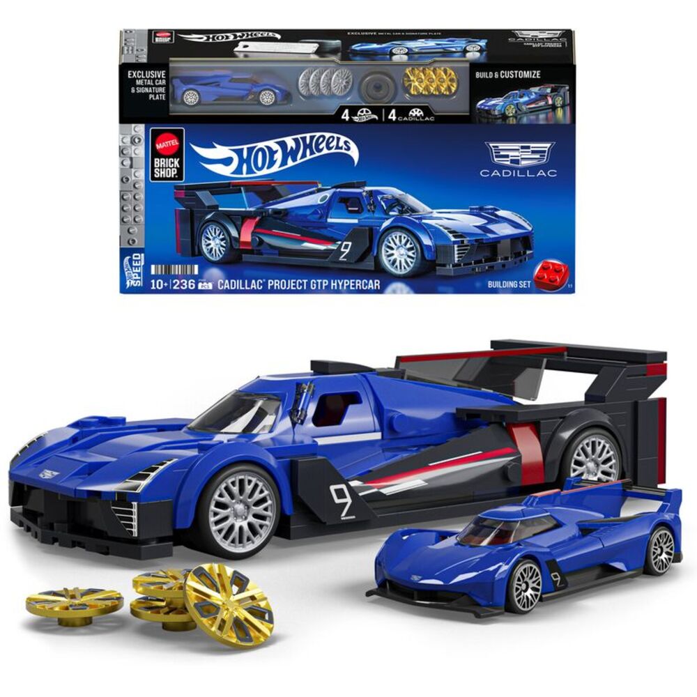 Mattel Brick Shop Hot Wheels Speed Series Building Set: Cadillac, Includes 1